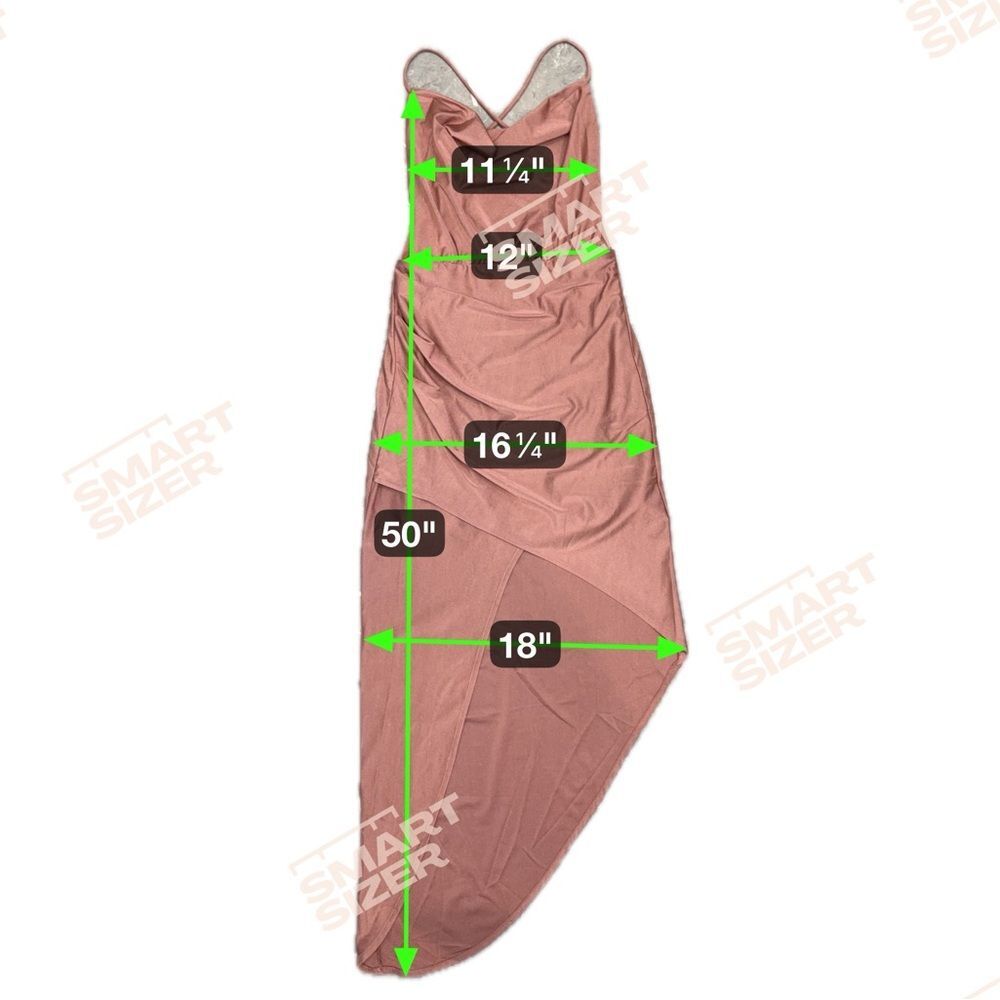 Lulu's Curve Alert Mauve Pink Cowl Neck Asymmetrical Bodycon Dress Womens Size S - Picture 6 of 7